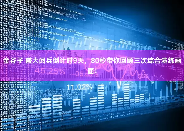金谷子 盛大阅兵倒计时9天，80秒带你回顾三次综合演练画面！