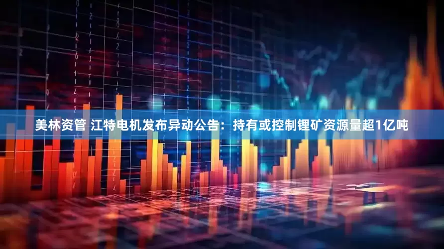 美林资管 江特电机发布异动公告：持有或控制锂矿资源量超1亿吨